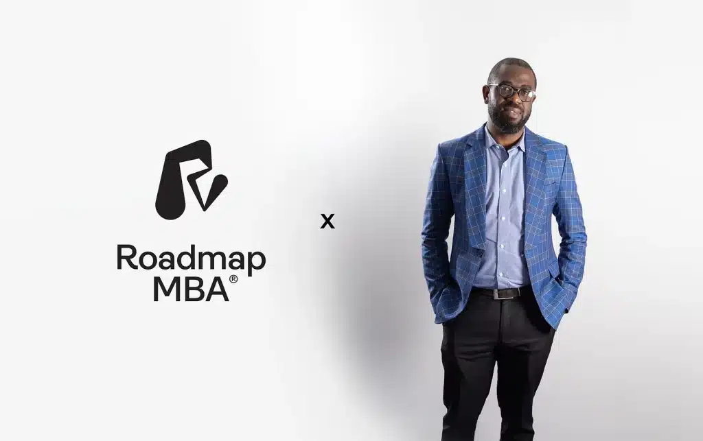 Roadmap MBA presenter Ifeanyi Anthony Okonkwo wearing a blue jacket