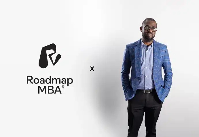 Roadmap MBA presenter Ifeanyi Anthony Okonkwo wearing a blue jacket