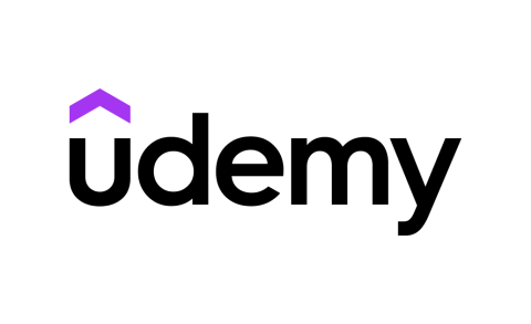Udemy logo. Black text on a white background.